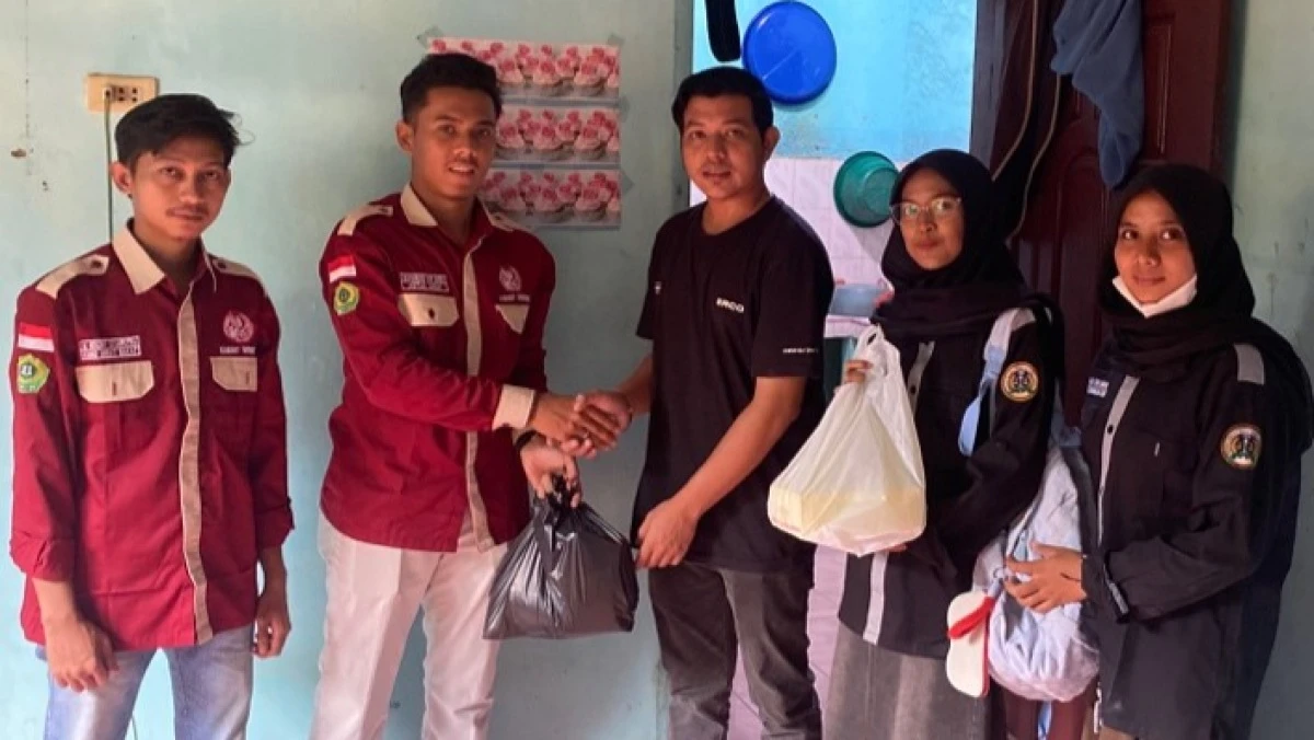HMJ HES IAIN LANGSA Salurkan Bantuan Korban Kebakaran di Gampong Matang seulimeng