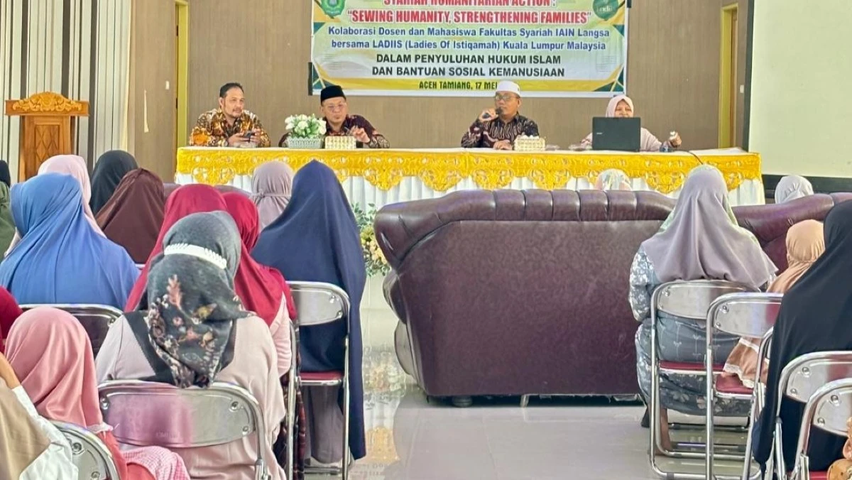 Fakultas Syariah IAIN Langsa Gandeng LADIIS Malaysia Salurkan Bantuan Sosial dan Penyuluhan Hukum bagi Korban Banjir