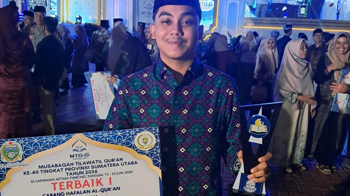 Rizky Alfariji Lolos Seleksi Duta Hafiz 20 Juz Putra, Siap Wakili Sumatera Utara di MTQ Nasional 2026