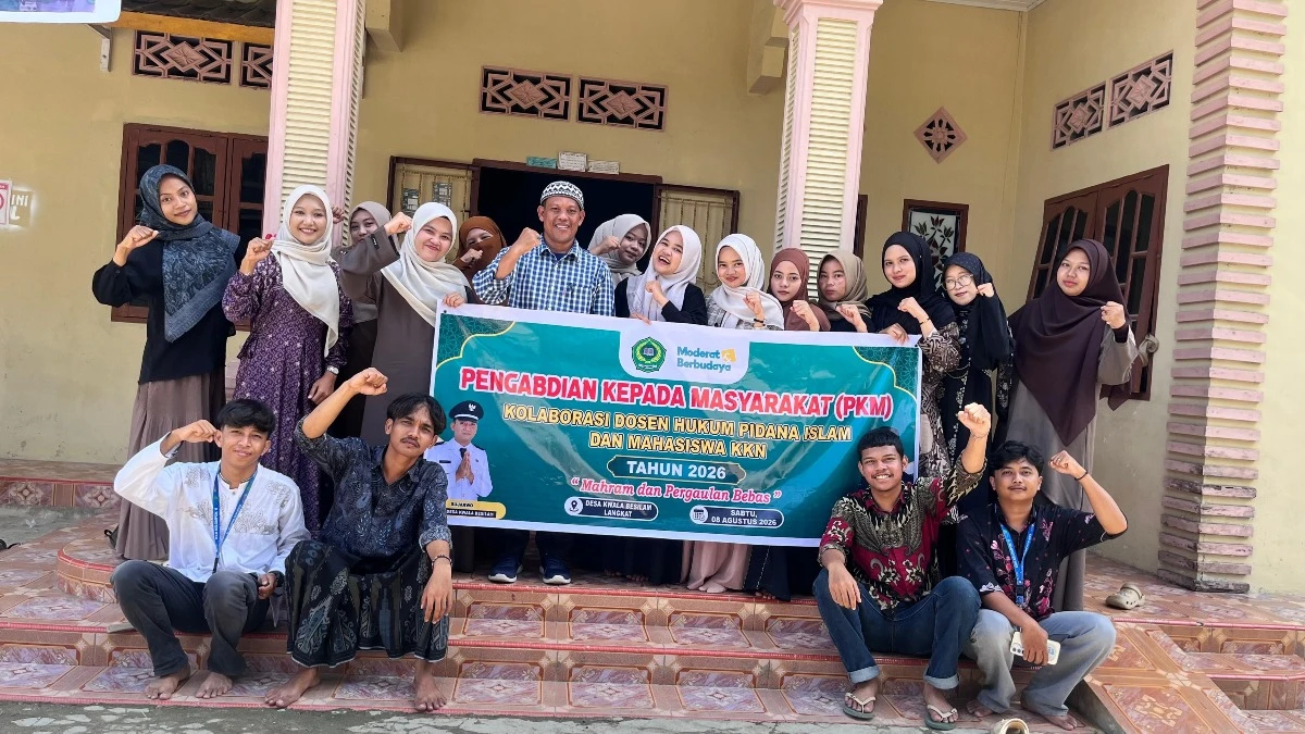 Dosen Hukum Pidana Islam IAIN Langsa Bersama Mahasiswa KKN Gelar PKM di Desa Kwala Besilam
