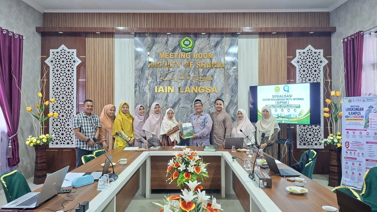 Fakultas Syariah IAIN Langsa Ikuti Sosialisasi SPMI dan Monitoring Evaluasi Akhir Perkuliahan
