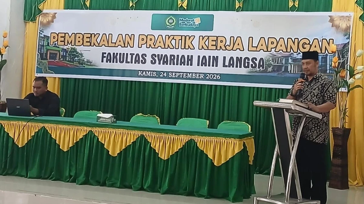 Dekan Fakultas Syariah IAIN Langsa Buka Pembekalan PKL, Mahasiswa Didorong Siap Hadapi Dunia Kerja
